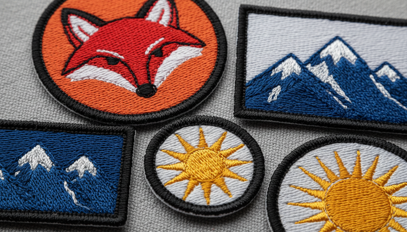 patch embroidery digitizing with clean borders