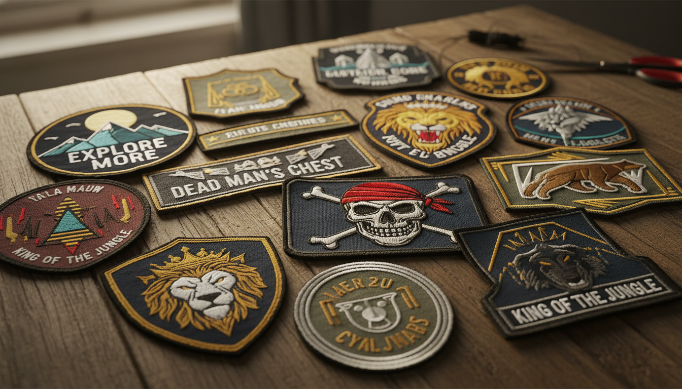 embroidered patches created with professional digitizing