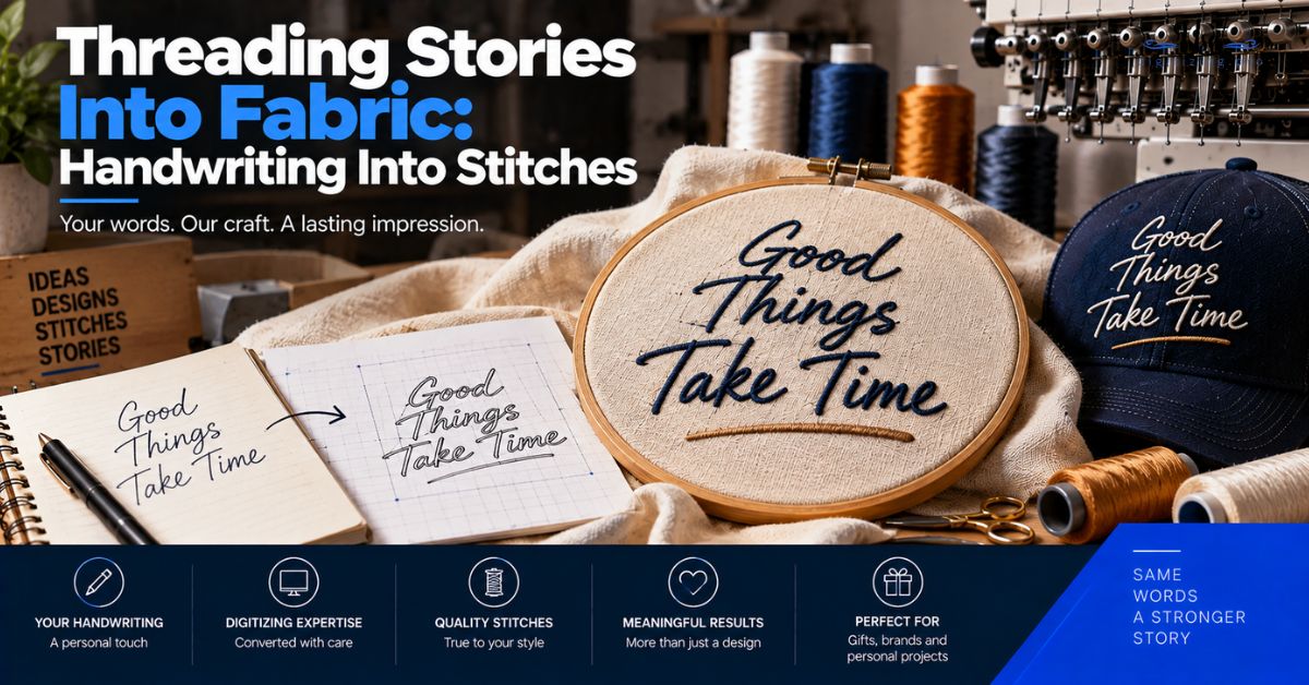 Threading Stories Into Fabric: Handwriting Into Stitches