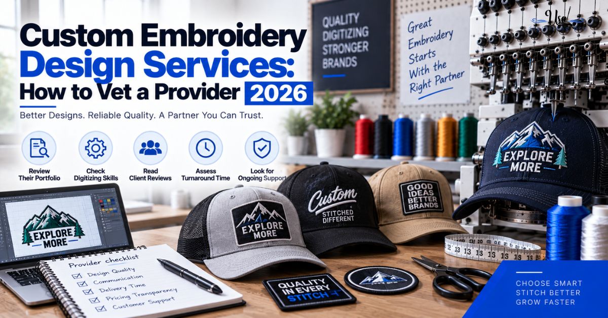 Custom Embroidery Design Services: How to Vet a Provider