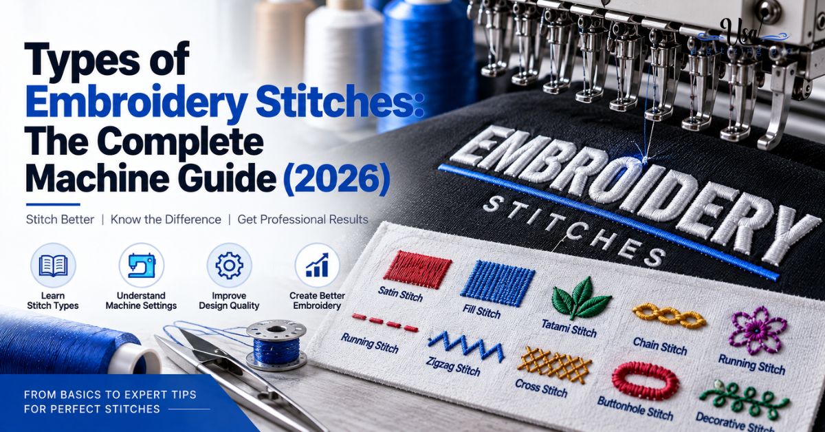 Types of Embroidery Stitches: The Complete Machine Guide (2026)