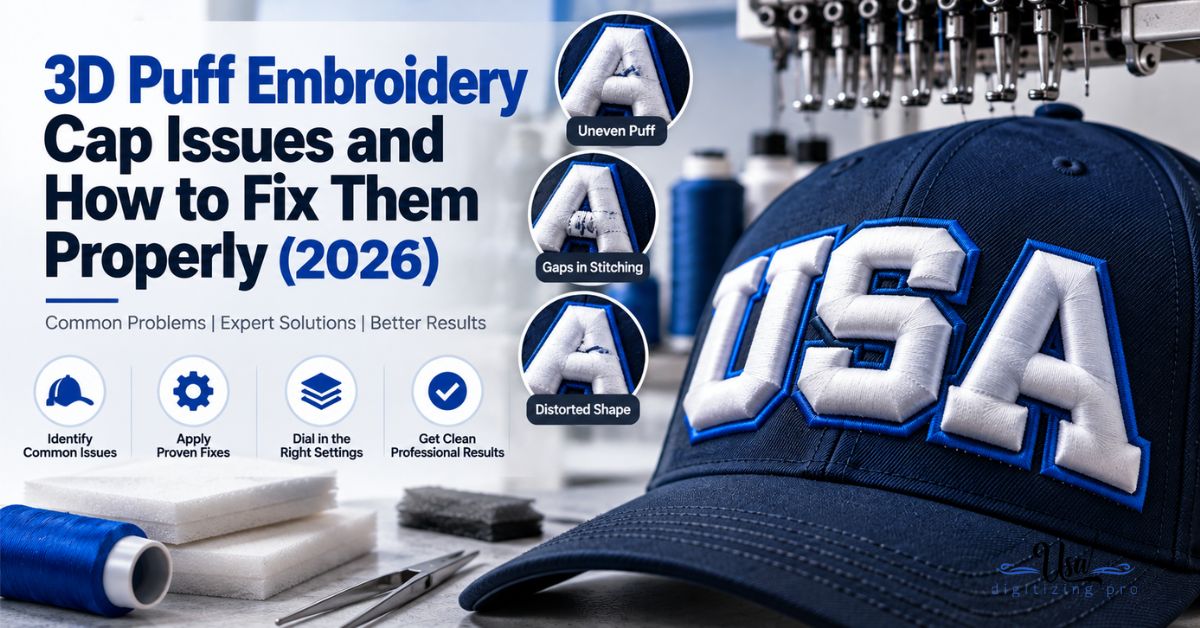 3D Puff Embroidery Cap Issues and How to Fix Them Properly (2026)