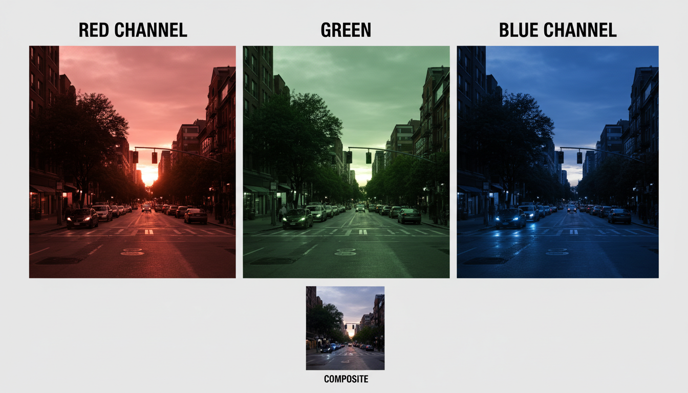 separated colors screen printing channels