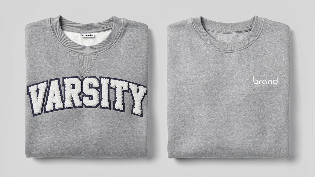 applique letters vs embroidery example