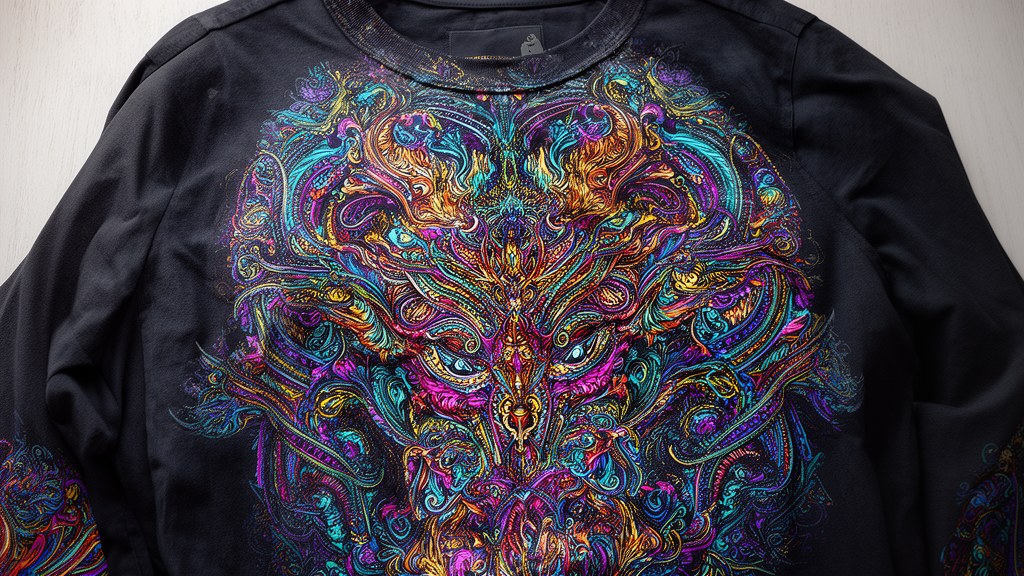 simulated process screen printing example