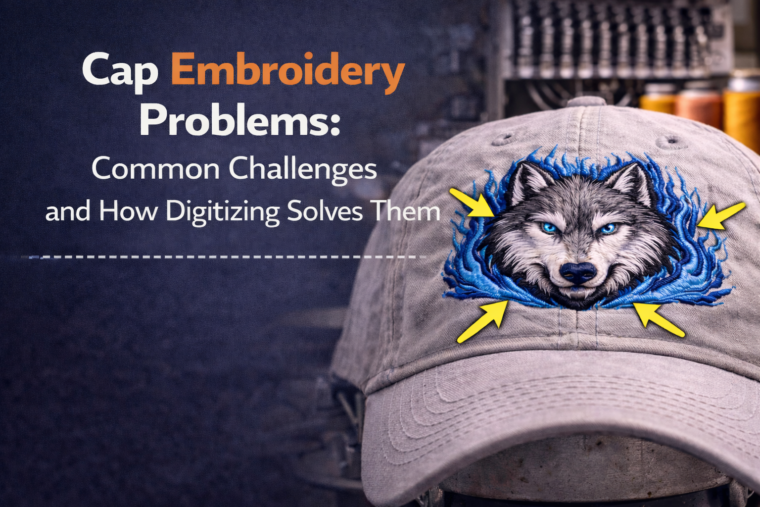 Cap embroidery challenges and digitizing solutions