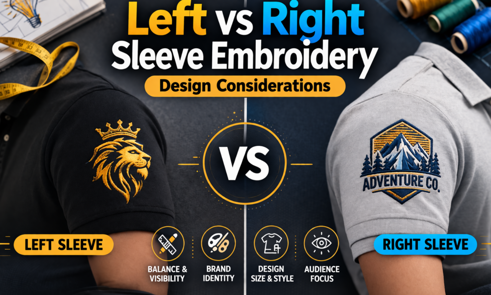 Left vs Right Sleeve Embroidery: Which Side & When to Use
