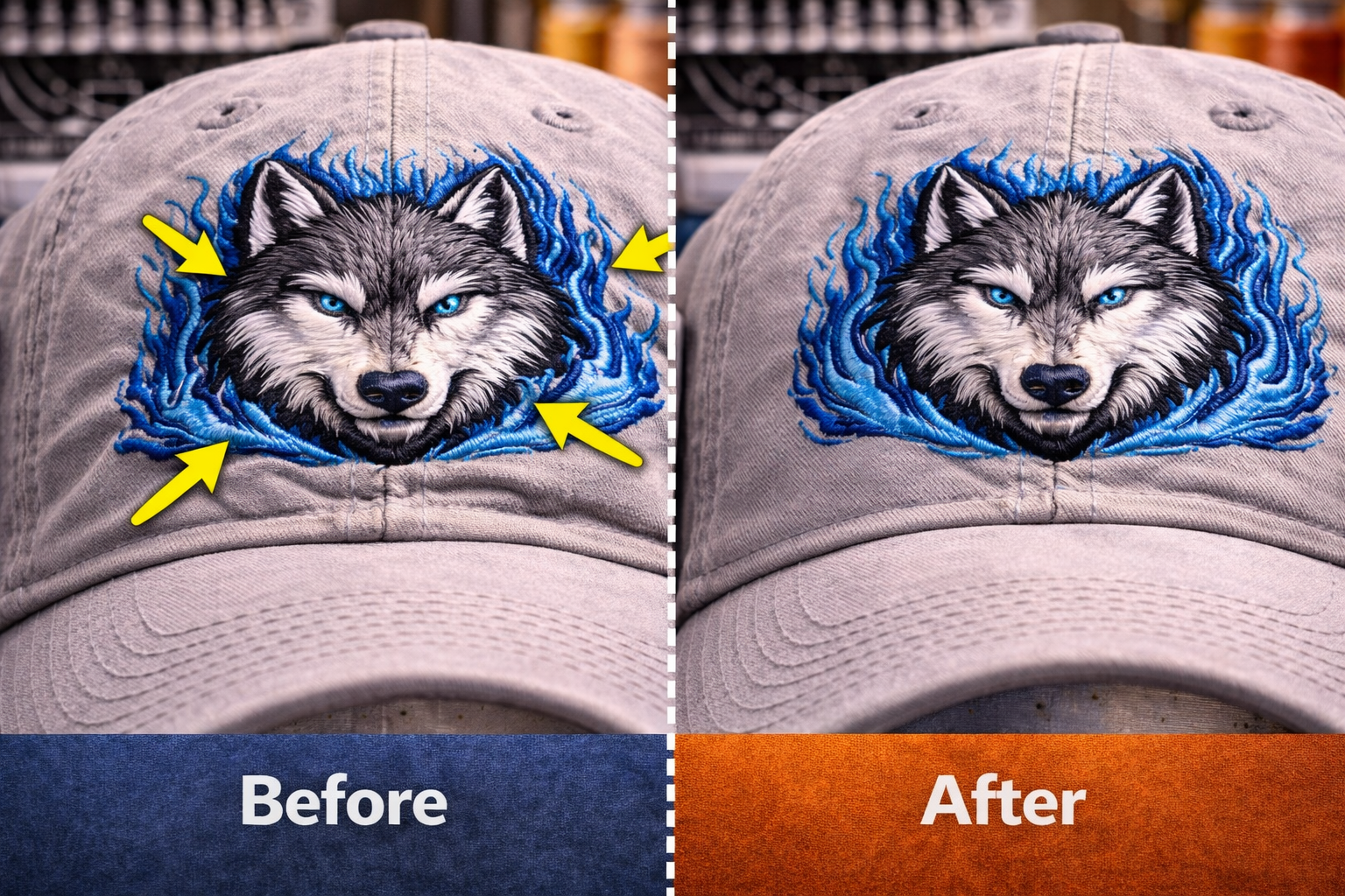 cap embroidery troubleshooting improvements