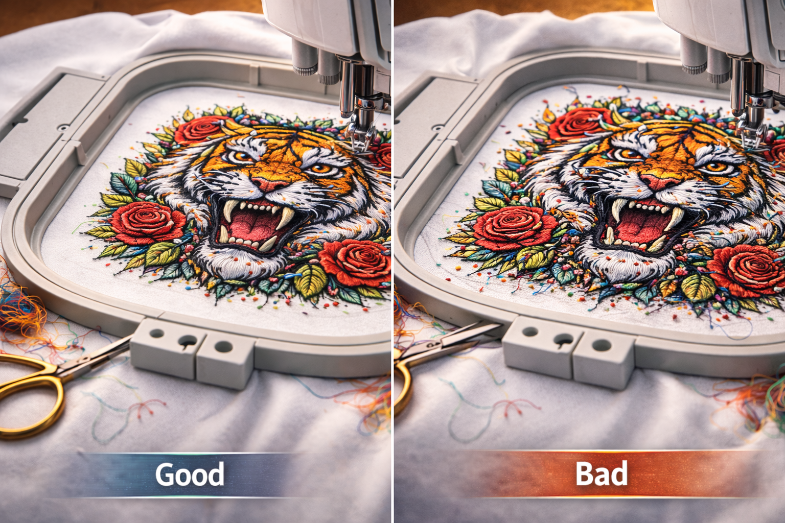 digitizing impact on 4x4 hoop embroidery