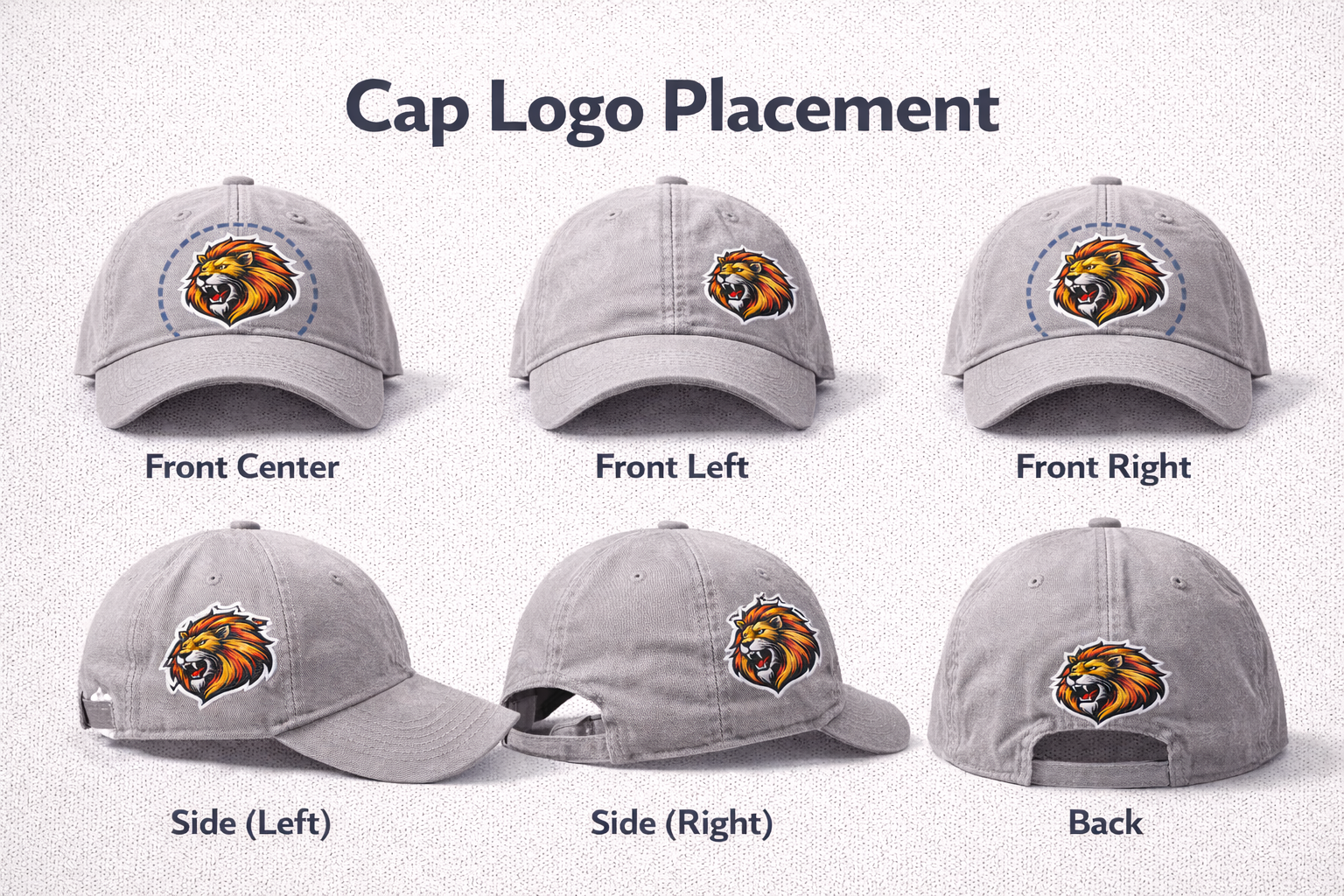 hat logo embroidery placement guide