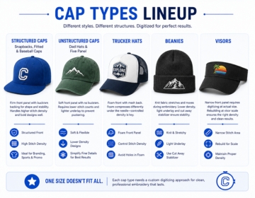Cap Types We Digitize