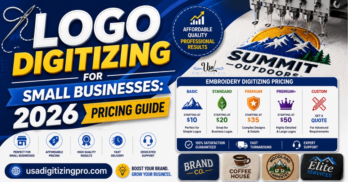 Logo Digitizing for Small Businesses: 2026 Pricing Guide